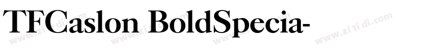 TFCaslon BoldSpecia字体转换
